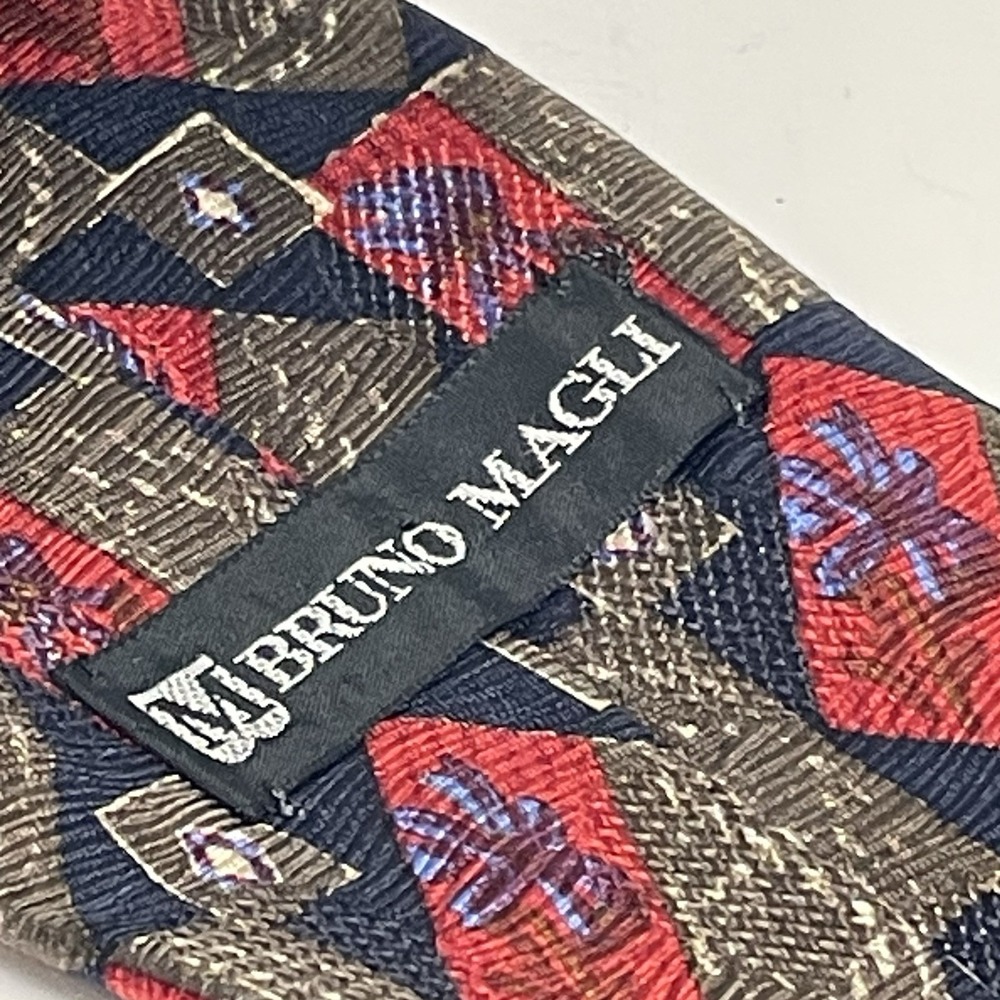 Bruno Magli 100% Silk Tie Necktie Made‎ In Italy Classic Man Men's